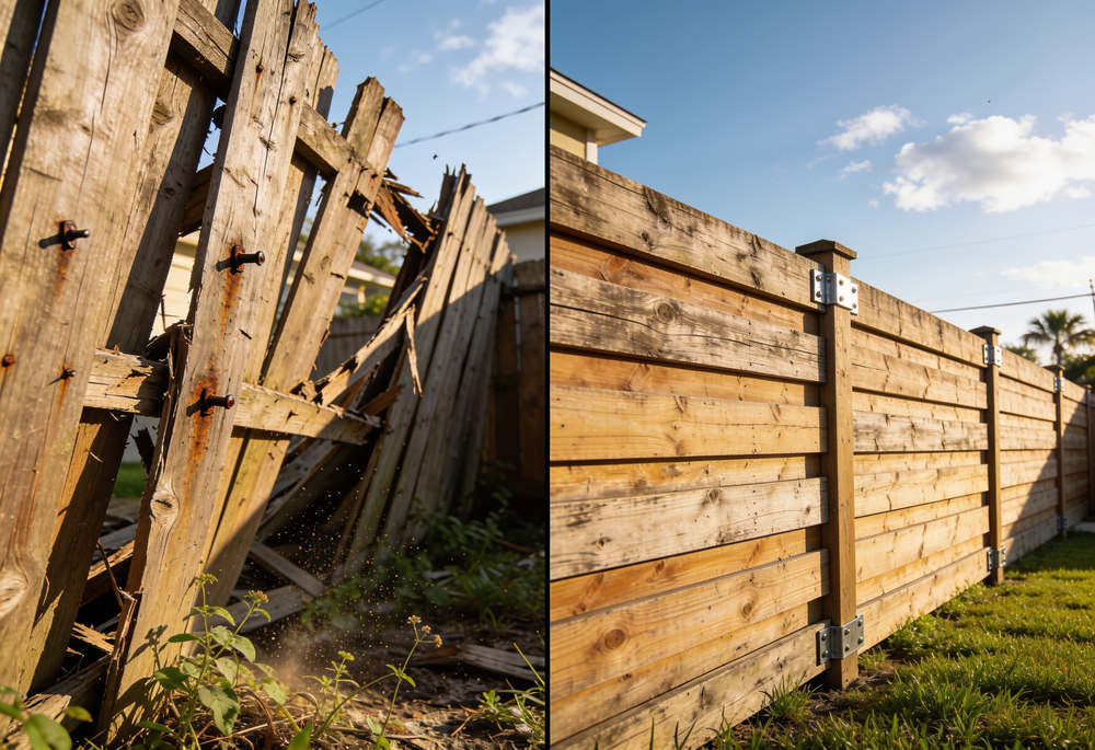 Leaning, Rotting, or Storm-Damaged? When to Repair vs. Replace Your Orlando Fence