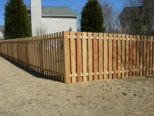 Shadow Box Fence installed by Wulff Fence