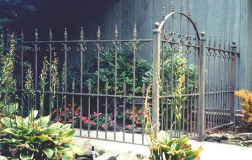 Wrought Iron Fence installed by Wulff Fence
