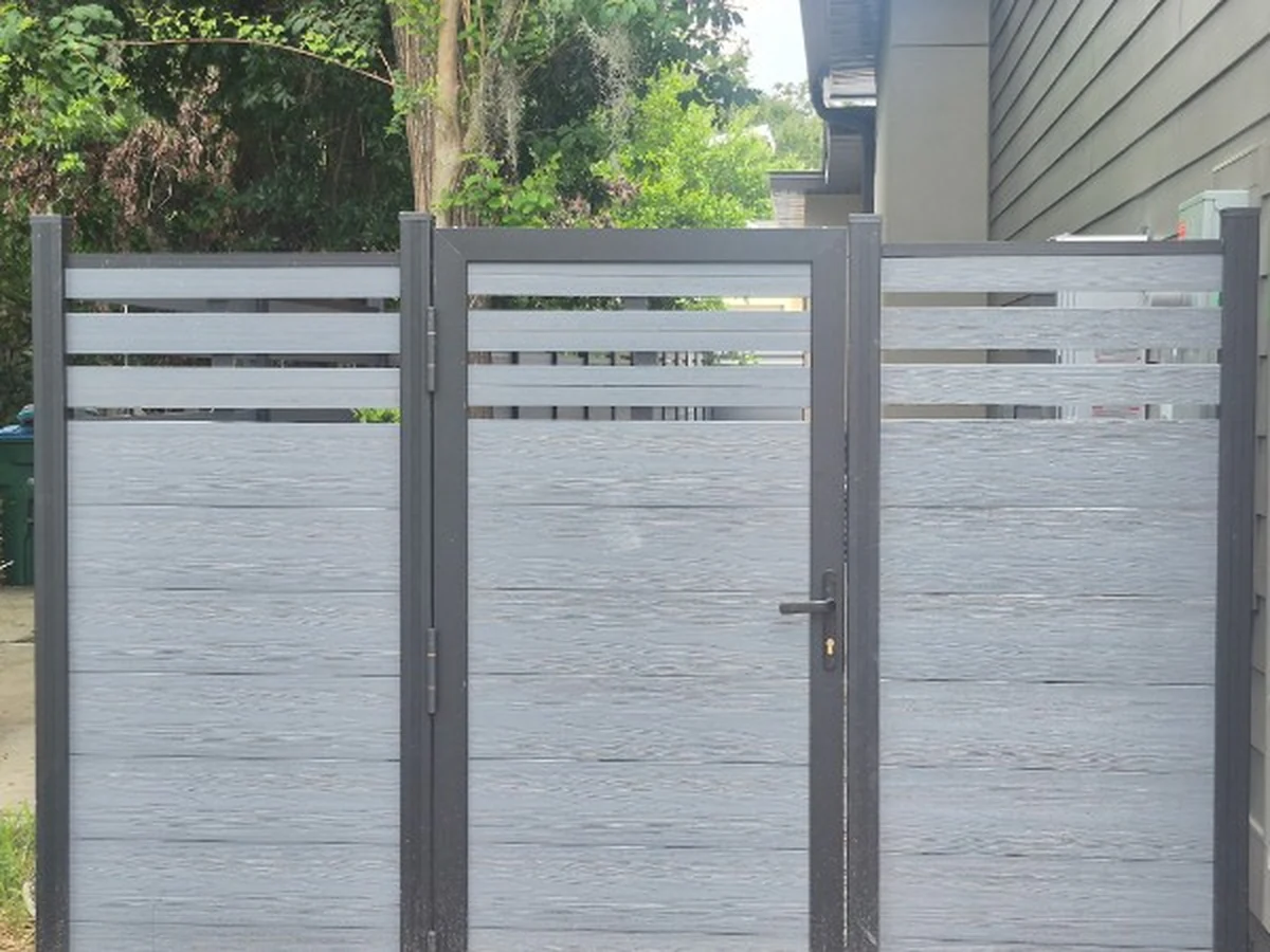 Aluminum Fence with Lattice Top in Mount Dora