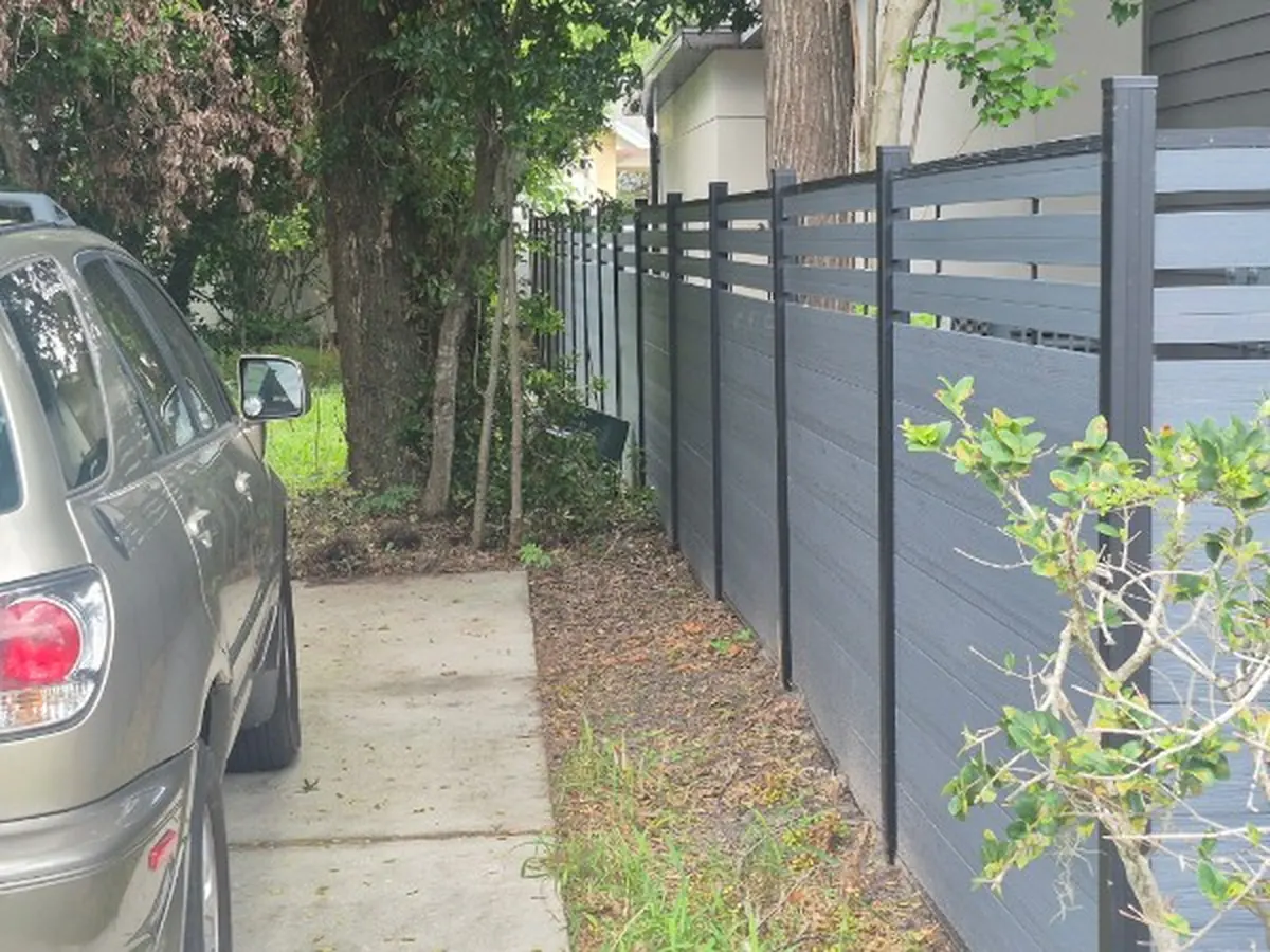 Aluminum Fence with Lattice Top in Mount Dora
