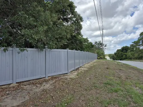 Dark Composite Dog Run and Electric Gate in Altamonte Springs