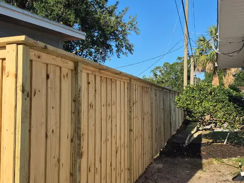 Wood Fence and Matching Gate in Orlando